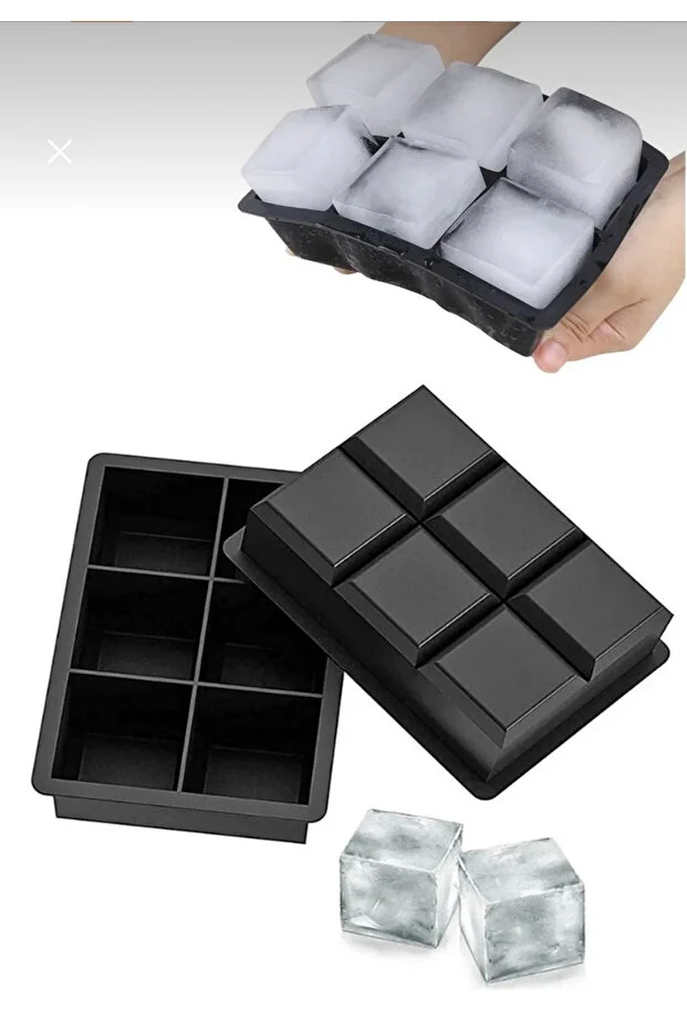 buzluk 6’lı Silikon Buz Kalıbı